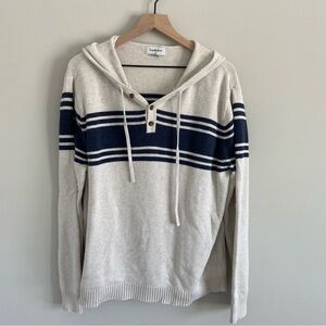 Goodfellow & Co Mens Stripe Hooded Sweatshirt
